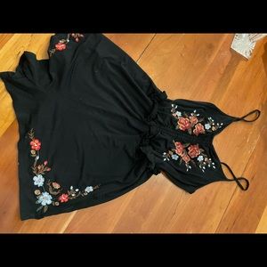 american eagle floral romper